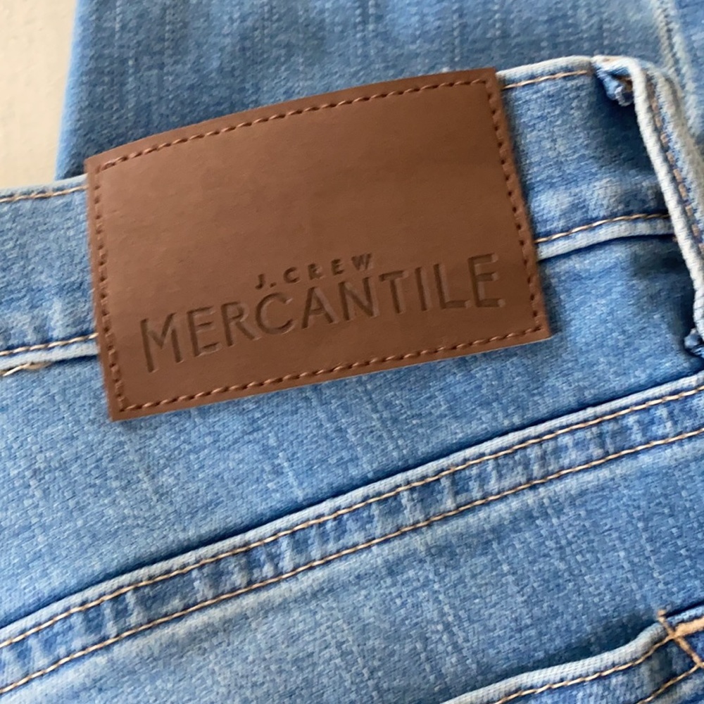 J. Crew mercantile high rise light wash frayed hem skinny jeans 28 - Picture 7 of 7
